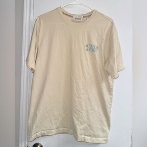 Scotch & Soda Logo Cotton Graphic T-Shirt size M
